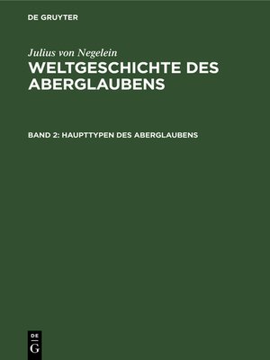 cover image of Haupttypen des Aberglaubens
